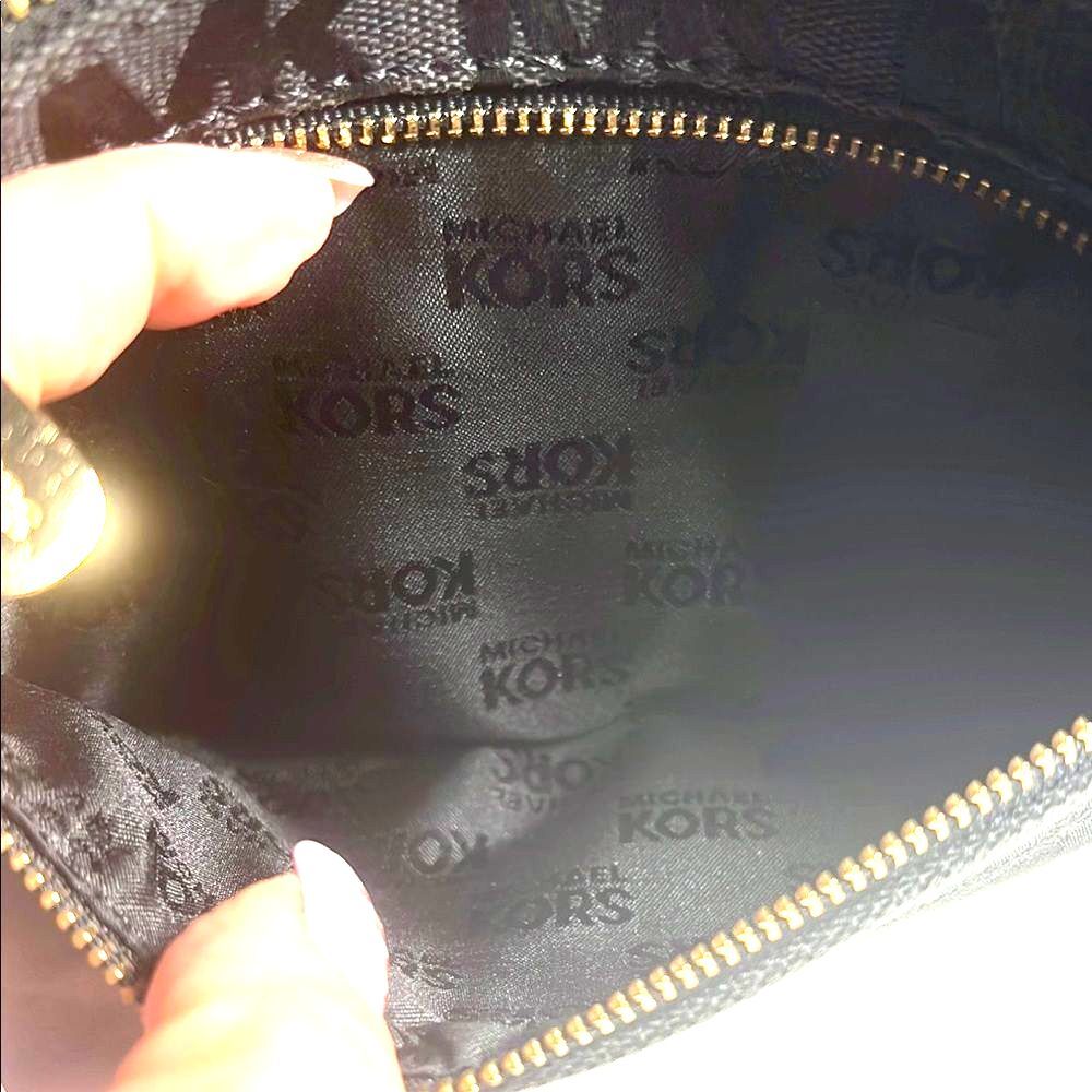 Michael Kors Black Convertable Monogram Wristlet - image 6